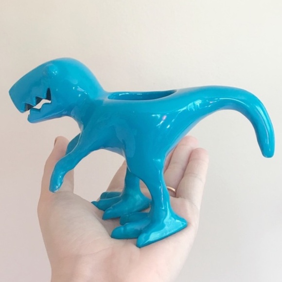 Teal T-Rex votive candle holder Urban Outfitters - Picture 9 of 9